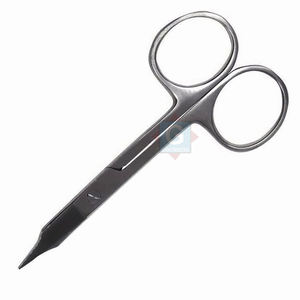 Tijeras Profesionales de Acero Inoxidable con Hoja Recta y Duradera para Recortar la Barba, Cutículas y Cejas para el Cuidado Personal - Product Image 2