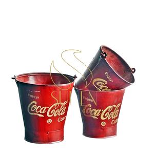 Fer à repasser vitrine design Red Balti designer Pot de décoration industriel fait main - Product Image 1