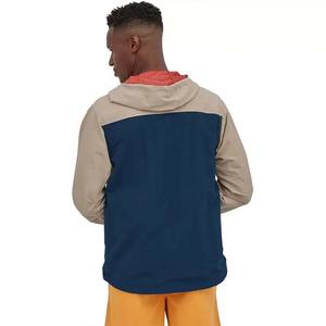 Chaqueta Cortavientos Personalizada de Primavera para Hombre, de Lona de Poliéster/Nylon, Manga Larga, Color Bloqueado Personalizado, Capucha Impermeable, Alta Calidad - Product Image 3