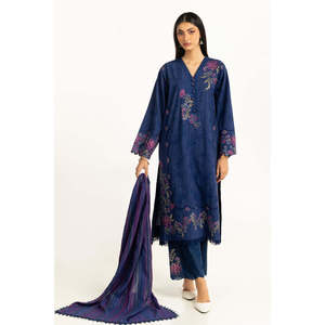 ชุดผ้าคลุมไหล่ประดับเลื่อมสีน้ำเงินสำหรับผู้หญิง รุ่น Leno Karha Lurex - Product Image 1