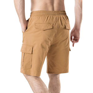Vente en gros Short de jogging de plein air pour hommes Short cargo d'été multi-poches en coton et taille élastique Short de jogging décontracté pour hommes - Product Image 3