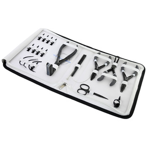 Набор профессиональных плоскогубцев для наращивания волос с петлей, ножницы, швейные иглы, зажимы для вытягивания, ножницы - Product Image 1