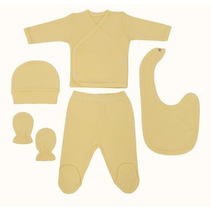 Ensemble pour nouveau-né Fida Plain avec cardigan de style Zibin et pantalon - Product Image 5