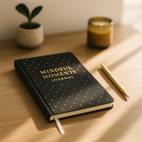 Journal des moments de pleine conscience LABON, carnet relié pour la réflexion sur la pleine conscience, la gratitude quotidienne, le soin de soi et la croissance personnelle
