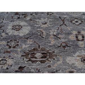 Viscaya Grey & <b>Black</b> Hand Knotted Afghan Wool <b>Rug</b> Medallion Pattern 9x12 Living Room Carpet for Teen Home Decorations - Product Image 3