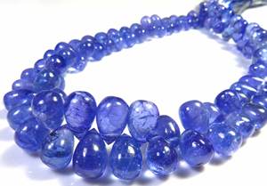Gems Valley Tanzanite Gemstone African <b>Beads</b> 9" Strand Smooth Teardrop Loose <b>Beads</b> 6x4-9x6 mm High Quality Natural <b>Blue</b> - Product Image 4