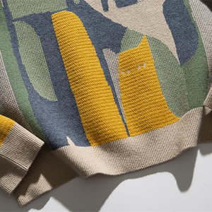 Pulls en tricot à col rond pour hommes en gros, pull personnalisé pour l'hiver, vêtements en tricot pour hommes, vêtements en tricot de grande taille, pulls pour hommes surdimensionnés - Product Image 5