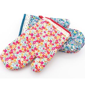 Guante de horno de algodón estampado colorido de alta calidad Hermoso diseño para microondas fabricado en India - Product Image 3