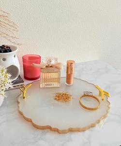 ถาดเรซิ่นทำมือคุณภาพสูงพร้อมที่รองแก้ว ชุดวางเครื่องดื่มตกแต่งสำหรับโรงแรม ร้านกาแฟ รับสั่งทำ - Product Image 6