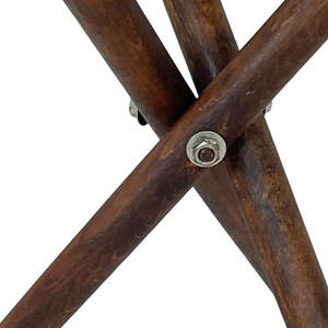 Chaise pliante en cuir artisanal de qualité supérieure avec support pour lampe et dossier rétractable pour la photographie en extérieur, la chasse et le camping - Product Image 3