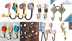 Vente en gros à la main traditionnel en laiton doré Doe cerf mur solide réutilisable chapeau utilitaire sacs clés vêtements crochets robuste BTH-53 - Product Image 5