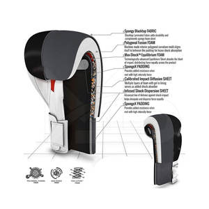 ถุงมือชกมวยหนังแท้ระบายอากาศป้องกันแบคทีเรียกันน้ำออกแบบโลโก้ได้ตามต้องการศิลปะการต่อสู้แบบส่วนตัว - Product Image 3