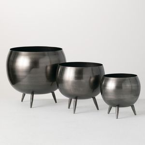 Maceta de metal alto más vendida, material de hierro de color dorado y negro para decoración económica del hogar y el jardín - Product Image 6