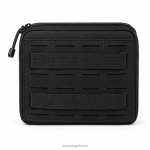 Ruggedized <b>Heavy</b> <b>Duty</b> Nylon GP Pouch General Utility Horizontal MOLLE Cargo Pocket <b>Zipper</b> Closure Black - Product Image 3