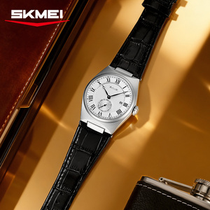 Nuovo Orologio al Quarzo SKMEI 9390 con Quadrante Piccolo ed Elegante, <span class=keywords><strong>Cinturino</strong></span> in <span class=keywords><strong>Pelle</strong></span>, Cassa in Lega, Impermeabile - Vendita all'Ingrosso Diretta dalla Fabbrica - Product Image 3