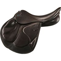 Vente en gros de selle anglaise Stubben Zaria taille personnalisable en cuir véritable marron noir selles de dressage de saut de haute qualité