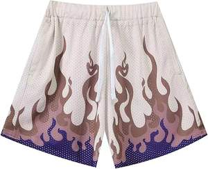 Pantalones cortos con estampado personalizado de fabricante de ropa de calle OEM para hombre, pantalones cortos de sudor desteñidos de algodón con estampado de espuma en 3D - Product Image 1