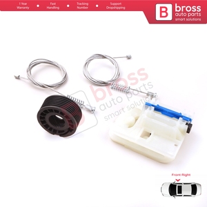 Kit de Reparación de Elevalunas Eléctrico Delantero Derecho BWR5227 para Tipo MK2 356 357 Egea 2015 en Adelante 4/5 Puertas 52072856 - Product Image 4