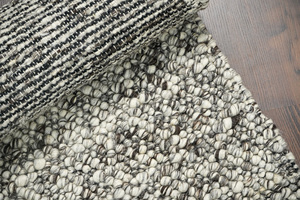 Cozy Comfort Modern Handmade <b>Wool</b> Rug Artisan-<b>Crafted</b> Bohemian Style with Plush Geometric Pattern for Home Use - Product Image 4