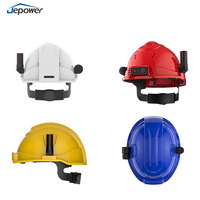 Casque de sécurité de chantier Jepower avec logo personnalisé, casque de protection pour travaux d'ingénierie, escalade, caméra ABS 4G Wifi, GPS, casques intelligents