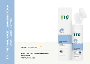Espuma Limpiadora Facial TTO Thermal de 200 ml, Limpiador Facial Suave con Aceite de Árbol de Té, Espuma Hidratante para la Suciedad, Grasa, Puntos Negros y Maquillaje - Product Image 2