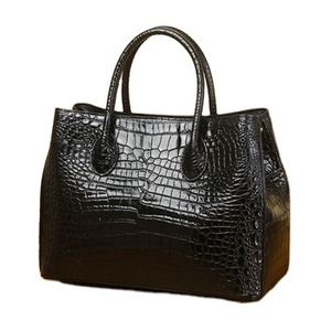 Nouveau sac à main léger en cuir de crocodile véritable personnalisé avec fermeture éclair pour femmes Sac de voyage de haute qualité - Product Image 1