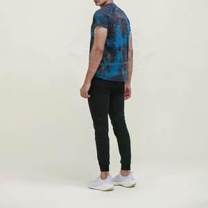 T-shirt pour homme à col rond 100% coton - Écologique, séchage rapide, respirant, personnalisable, élégant, superposition estivale, coupe ample - Product Image 2