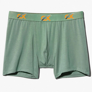 Calzoncillos Boxer Clásicos Premium Transpirables para Hombre |   Paquete de 4 Calzoncillos 100% Algodón con Logotipo en la Cintura |   Venta al por Mayor de Secado Rápido - Product Image 4
