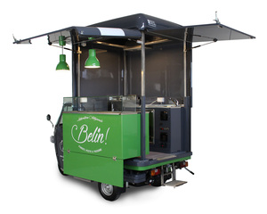 Tricycle alimentaire électrique, chariot de restauration mobile, van de cuisine de rue à trois roues pour café, pizza, tacos, glaces, snacks, hot-dogs - Product Image 3
