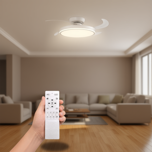 Ventilador de Techo LED con CCT Ajustable de 107 cm con Acabado en Níquel - Product Image 3