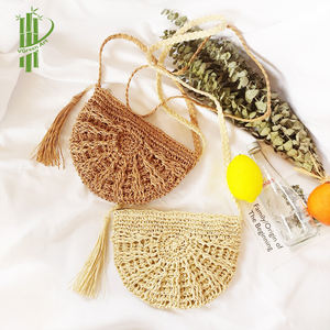 Wholesale Cheap Price High Quality Vintage Bohemian Lady Handcrafted Eco-friendly Paper Summer Crossbody Bag <b>Flowers</b> <b>Single</b> - Product Image 4