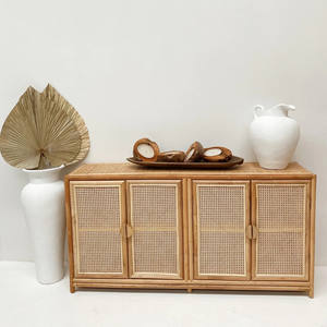 <b>Cabinet</b> Cupboards Modern <b>Rattan</b> Cupboard Storage <b>Cabinets</b> Wholesale for Dining Room & Kitchen - Product Image 2