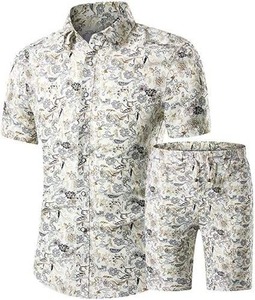 Conjuntos Cortos de Verano para Hombre, Transpirables, Estilo Urbano, Personalizables, Chándal de Algodón, Camiseta de Tela Gruesa - Product Image 2