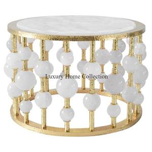 อุปกรณ์ตกแต่งบ้านทำจากโลหะทำด้วยมือตรงกลางโต๊ะสีเงินสีเงินดีไซน์เนอร์ดูน่าดึงดูดอุปกรณ์เฟอร์นิเจอร์ห้องนั่งเล่นแฟนซี - Product Image 2