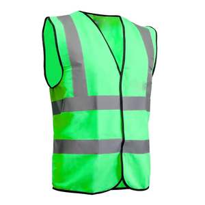 Gilet de sécurité réfléchissant noir personnalisé avec poches, couleur personnalisée, visibilité fluorescente, veste de sécurité, classe 2, gilet de course - Product Image 6