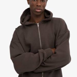 Venta al por mayor nueva popular Sudadera con capucha de gran tamaño en blanco ropa de calle de moda con capucha logotipo personalizado 420GSM sudaderas con capucha de peso pesado para los hombres - Product Image 2