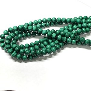 Cuentas de piedra natural, piedras preciosas de malaquita de 8mm, cuentas redondas sueltas, piedra energética de cristal, poder curativo para la fabricación de joyas DIY - Product Image 6
