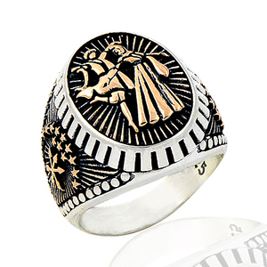 925 Sterling Silver Art Circassian <b>Men</b> <b>Ring</b> Original Hot Selling <b>Rings</b> Antique Pattern Silver Color <b>Men</b> <b>Ring</b> Vintage Jewelry - Product Image 6