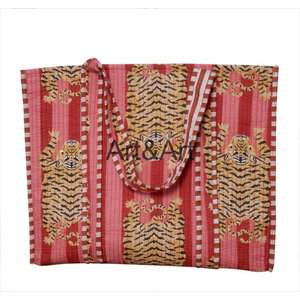 Sac fourre-tout pour femme en tissu écologique durable de haute qualité, imprimé animal, grand, multicolore, floral, robuste, pour les courses - Product Image 2