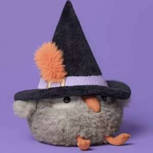 Poupée hibou sorcière Heccaty Hootnightly JC 25th Halloween avec chapeau, 16 cm, rembourrage en coton PP, en peluche lavée, pour - Product Image 2