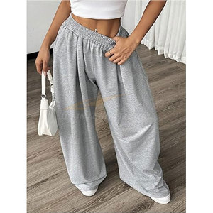 Pantalons de survêtement pour femmes, coupe large, taille haute, ample, élastique, surdimensionné, athlétique, jogging, coupe ample, streetwear - Product Image 4