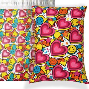 Enveloppes en polyéthylène personnalisables avec un design mignon, sacs d'expédition pour cadeaux d'anniversaire - Écologiques, imperméables, légers et réutilisables - Product Image 1