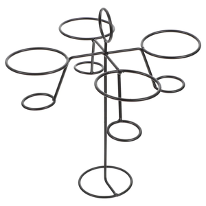 Support de cône de crème glacée en métal de couleur au design moderne support de crème glacée en fer solide utilisation de café en artisanat indien - Product Image 4