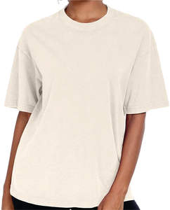 Camiseta de algodón 100% para hombre, corte holgado, estampado de punto pesado, manga corta, estilo bordado para ropa informal - Product Image 2