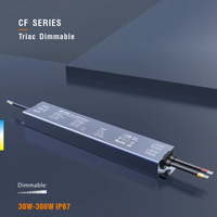 YSD-CF : 30W 60W 100W 150W 200W 250W 300W 5-en-1 TRIAC 0-10V 1-10V PWM Résistance variable Driver LED Dimmable 12V 24V Dimmable IP67 CE