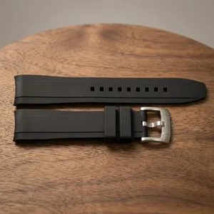 Unisex JD371 Black Sport Silicone Smartwatch Band Stainless Steel Buckle Soft Adjustable <b>Watch</b> Strap <b>Watch</b> Bands <b>Watch</b> Part - Product Image 4
