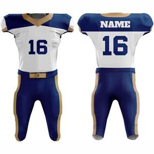 Camisetas y Pantalones Cortos de Fútbol Americano Cómodos y Transpirables, Logotipo Bordado Sublimado Personalizado, Protección UV, Absorción de Humedad - Product Image 1