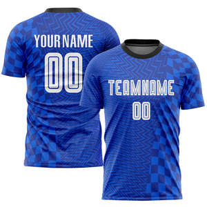 เสื้อฟุตบอลน้ำหนักเบาแบบขายส่ง ปรับแต่งได้ แห้งเร็ว ระบายอากาศได้ดี สำหรับผู้ใหญ่ทุกเพศ พิมพ์ลายแบบซับลิเมชั่น ใส่ชื่อและหมายเลขได้ตามต้องการ 100% - Product Image 4