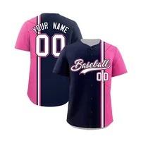 Maillots de baseball personnalisés avec logo et numéro, impression par sublimation professionnelle de haute qualité, t-shirts respirants - Product Image 3