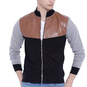 Veste en cuir pour homme à col montant enduit, imperméable, respirante, personnalisable, tendance, prix abordable, best-seller - Product Image 1
